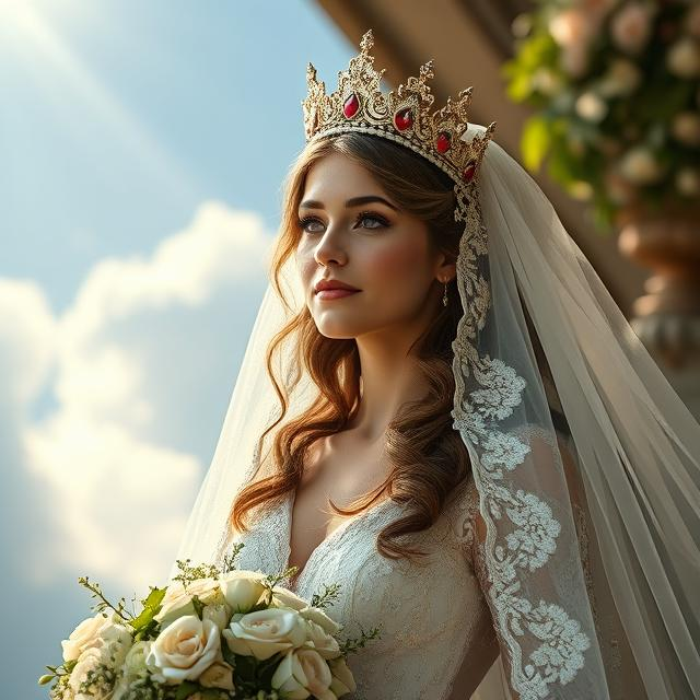 	The Bride's Beauty Revealed in Full Glory	